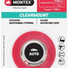 Двухсторонняя автомобильная клейкая лента MONTEX SHS MTX1100 19 мм 1 мм 2 м прозрачный