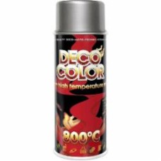 Краска аэрозольная жаропрочная 800 °C серая DecoColor 400 мл