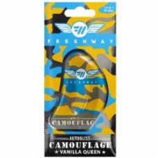 Ароматизатор подвесной FRESHWAY Camouflage AutoBliss Vanilla Queen (Королева Ванили) 8 мл