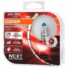 Автолампа галогенная Osram Night Breaker Laser H1 55 Вт 2 шт.
