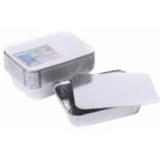 Контейнер одноразовый алюминиевый с картонными крышками SP88L&lids 2000 мл GoPack 2000 мл 25 шт.