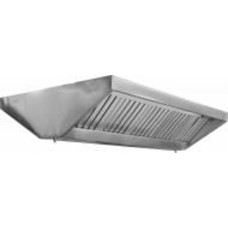Вытяжной зонт с жировым фильтром Tehma 2000x1200х400 мм нержавеющая сталь