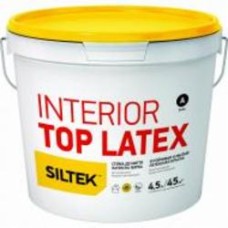 Краска латексная водоэмульсионная Siltek INTERIOR TOP LATEX База А мат белый 4,5 л