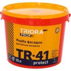 Краска латексная водоэмульсионная Triora TR-41 protect мат белый 10 л