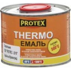 Эмаль Protex термостойкая Thermo черный полумат 0,37 л 0,4 кг