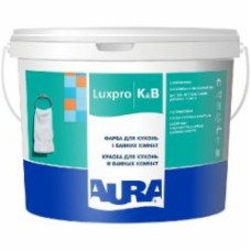 Краска акрилатная водоэмульсионная Aura® Luxpro K&B полумат белый 10 л