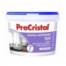 Краска акриловая латексная ProCristal Люкс 7 ИР-237 шелковистый мат белый 10 л