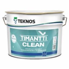 Краска интерьерная акрилатная TEKNOS Timantti Clean база 1 полумат белый 0,9 л