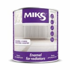 Эмаль MIKS Color алкидная для радиаторов белый глянец 0,8 кг