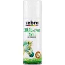 Эмаль аэрозольная ZEBRA 2в1 Акварель (эмаль+грунт) желтый полумат 400 мл