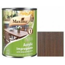 Импрегнат Maxima акриловый глубокого проникновения коричневый мат 0,75 л