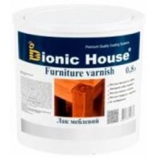 Лак мебельный Bionic House мат прозрачный 0,8 л 0,8 кг Лак мебельный Bionic House мат прозрачный 0,8 л 0,8 кг