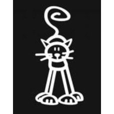 Наклейка Кот 4,5 см