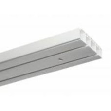 Карниз потолочный Gardinia двойной укомплектованный 250 см белый 1 шт.