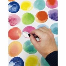 Декоративная наклейка Design stickers Акварельные кружочки 2 листа А3 в наборе 42x59,4 см