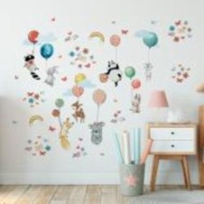 Декоративная наклейка Lipastick Животные с шарами 2 листа 50x60 см