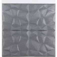 3D-панель с ПВХ Грани серые JQ002 700x700x8 мм