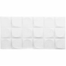 3D-панель с ПВХ Квадраты 60x120x2,5 cм белый E003-1