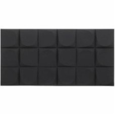 3D-панель с ПВХ Квадраты 60x120x2,5 cм черный E003-6