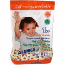Стиральный порошок для машинной и ручной стирки Alenka для новорожденных 1 кг