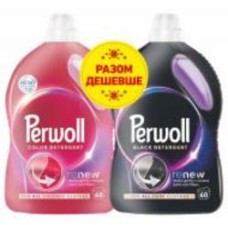 Гель для машинной и ручной стирки Perwoll для цветных вещей+для черных и темных вещей 3 л 2 шт.