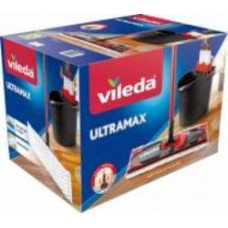 Комплект швабра і відро з механічним віджимом для пола Vileda Ultramax 36 см