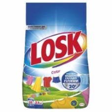 Порошок для машинной и ручной стирки Losk для цветных вещей 2,4 кг