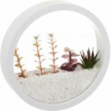 Декор настенный Nature круглый 25x25 см белый