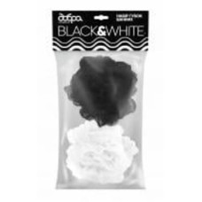Губка банная Добра господарочка Black&White 2 шт