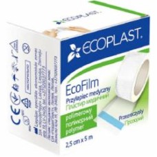 Лейкопластырь ECOPLAST водостойкий EcoFilm 2,5 см 5 м стерильные