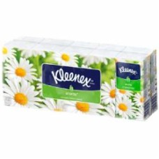 Носовые платочки кармашки Kleenex с ароматом ромашки 100 шт.