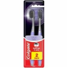 Зубная щетка Colgate High Density черный уголь 1+1 мягкая