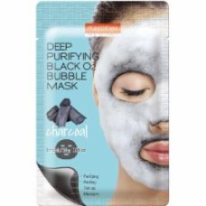 Маска-пенка Purederm Deep Purifying Black O2 Bubble Mask Charcoal 20 г 1 шт.