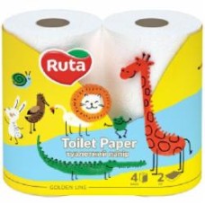 Туалетная бумага Ruta Детская двошаровий 4 шт.