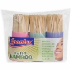 Зубочистки бамбуковые SPONTEX 3x110 шт.