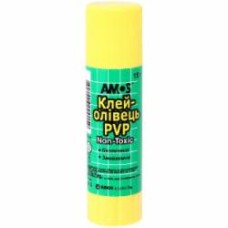 Клей-карандаш PVP 15 г Amos