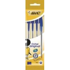 Набор ручек шариковых BIC Cristal синие 4 шт.