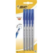 Набор ручек шариковых BIC Round Stic Exact 4 шт. синие