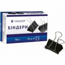Биндер Navigator 51 мм 12 шт. черный 75319-NV