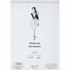 Альбом для маркеров на спирали Authentic A3 42х29,7 см 100 г/м² 50 листов Smiltainis