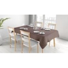 Скатерть Горошки 150x200 см коричневый Simi