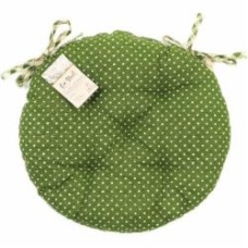 Подушка на стул Lucy Зеленый горошек D40 см La Nuit