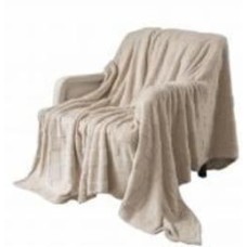 Плед Sherpa Jaсquard Rombo 160x200 см айвори La Nuit