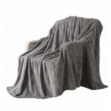 Плед Sherpa Jaсquard Rombo 160x200 см серый La Nuit