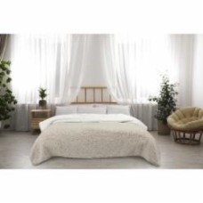 Плед Double Bonded Sherpa 200x220 см бежевый La Nuit