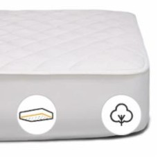 Наматрасник MirSon № 963 Natural Line Стандарт Cotton обычный с резинкой по периметру 26х160x200 см 2200000838919