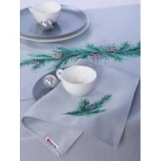 Салфетка Елочные ветки 204-23/00 30x40 см серый Эдельвика