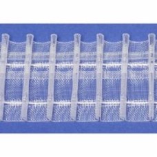 Тесьма Placido 41251/50 прозрачная равномерная 1:2,5 2 ряда петель Bandex