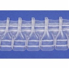 Тесьма Tosca 40006/70 прозрачная полувафелька 1:2,5 2 ряда петель Bandex