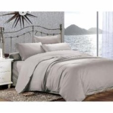Комплект постельного белья Люкс евро серый Home Line
